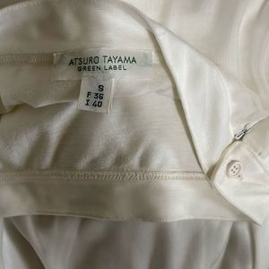Atsugi Tayama Green Label white skirt